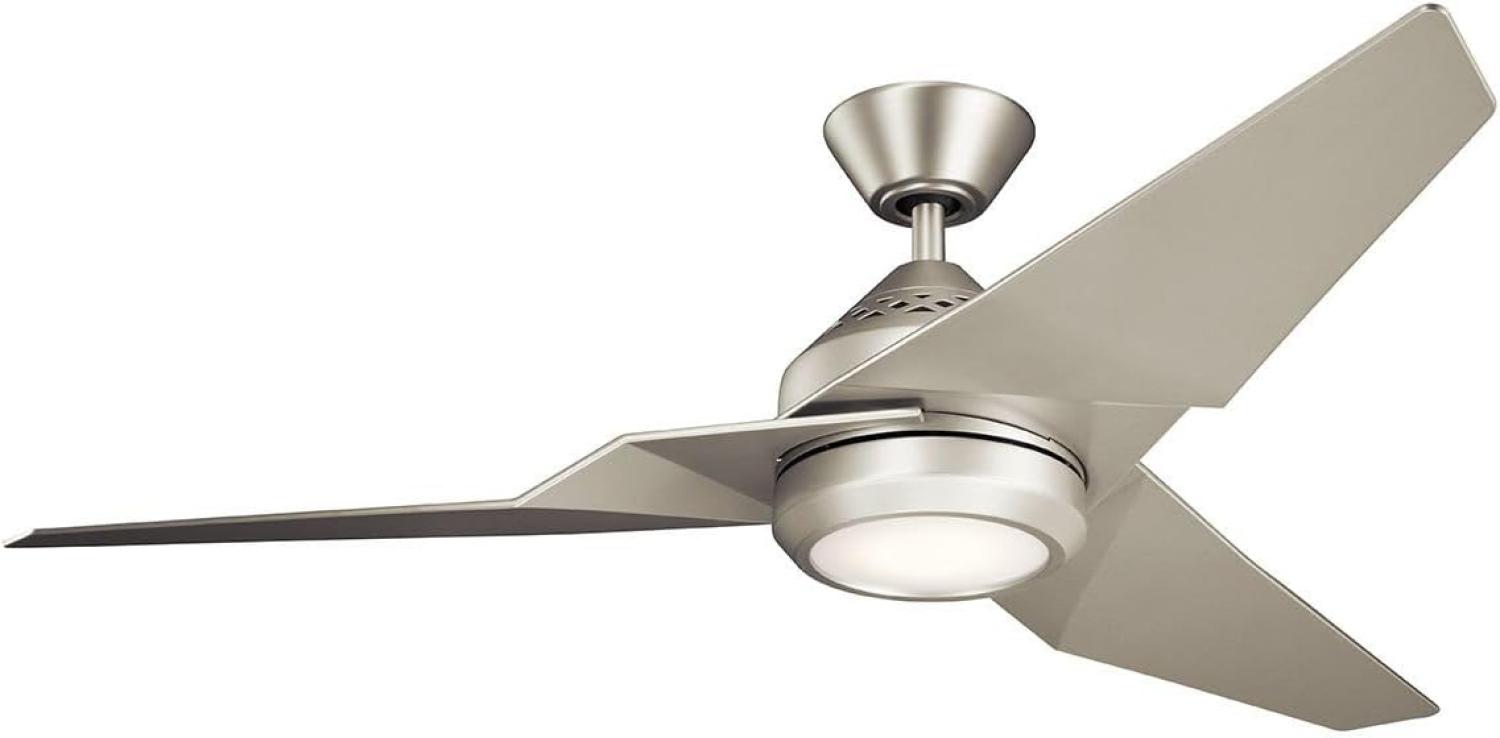 Elstead Lighting Jade Deckenventilator LED Nickel gebürstet Bild 1