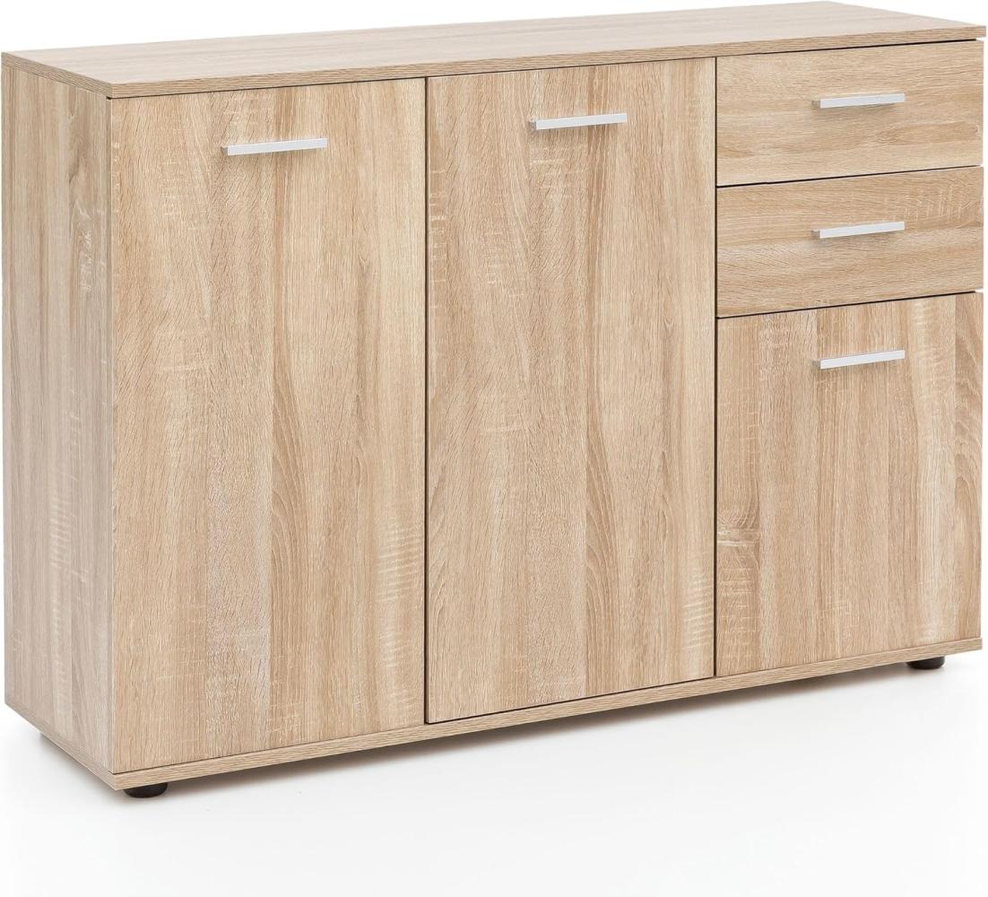 Wohnling Kommode WL5. 288 mit Türen & Schubladen 107x79x35 cm Schrank Holz Sonoma Bild 1