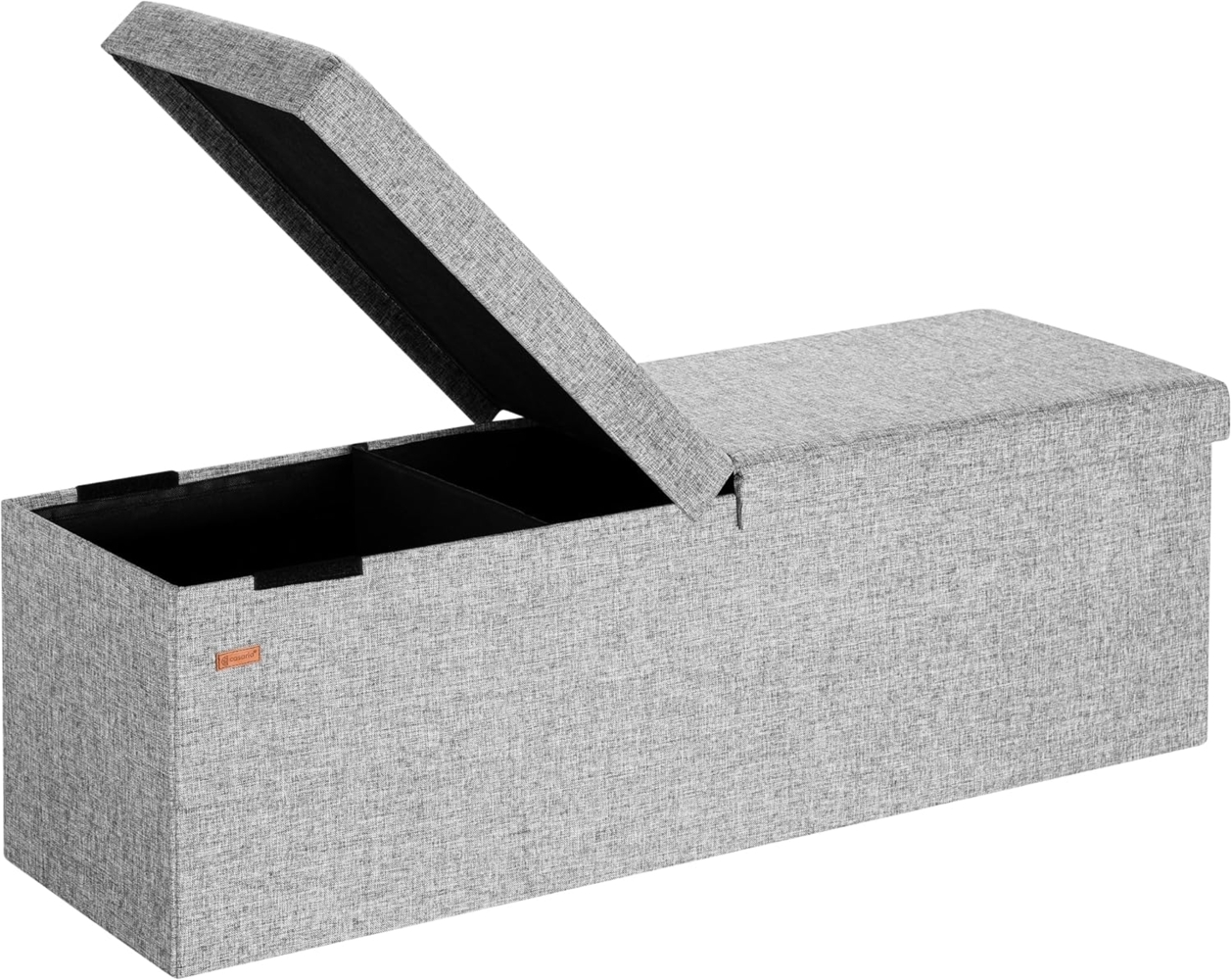 Casaria Sitztruhe (1-St), Deckel Klappbar Gepolstert Faltbar Stabil Stoff 130L Flur Schlafzimmer Bild 1