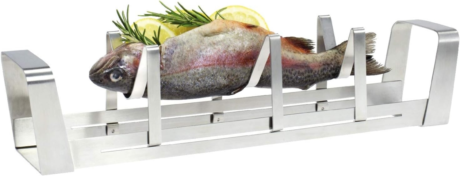 BBQ Fischhalter, Fischgriller, Fischbräter Bild 1