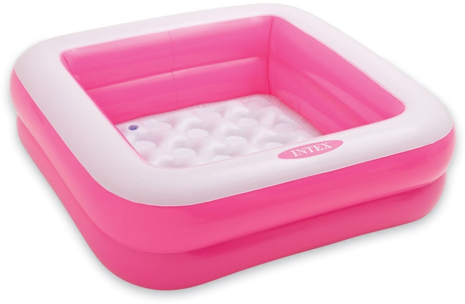 Intex Spielkiste, Swimming Pool, aufblasbar, quadratisch, für Babys und Kleinkinder, 57100 Rosa 57100 Bild 1