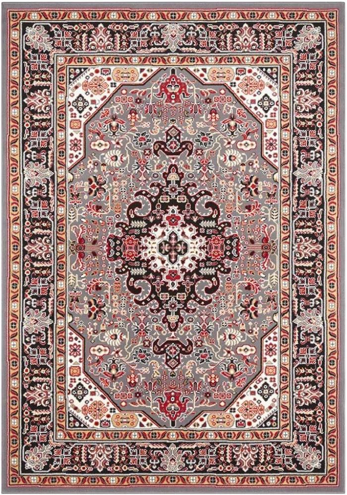 Orientalischer Kurzflor Teppich Skazar Isfahan Grau - 160x230x0,9cm Bild 1