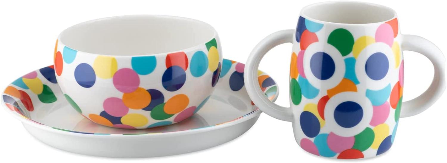 Alessi AM39S1 Kindergeschirr, Bone China, Mehrfarben Bild 1