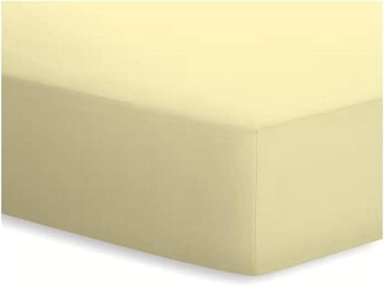 Adam Matheis 'Schlafgut' Spannbetttuch, Mako-Jersey kamille, 90/190 - 100/200cm Bild 1