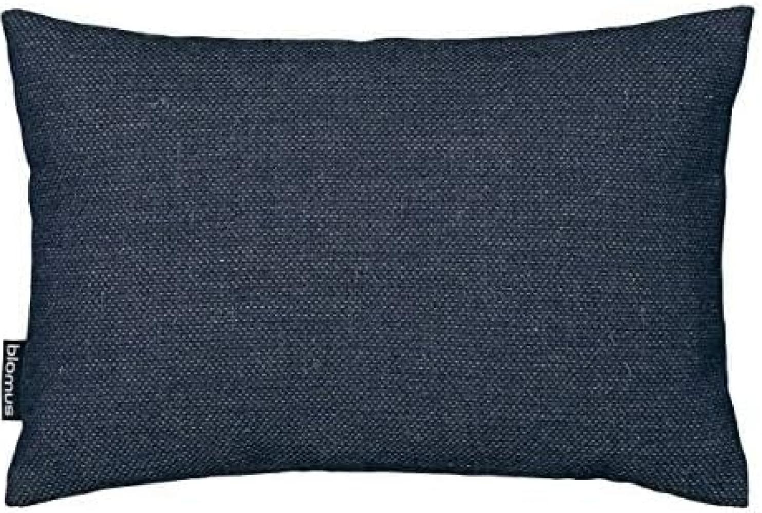 Blomus SIVO Kissen, Dekokissen, Kopfkissen, Wolle, Kunstfaser, midnight blue, 36x24 cm, 65884 Bild 1