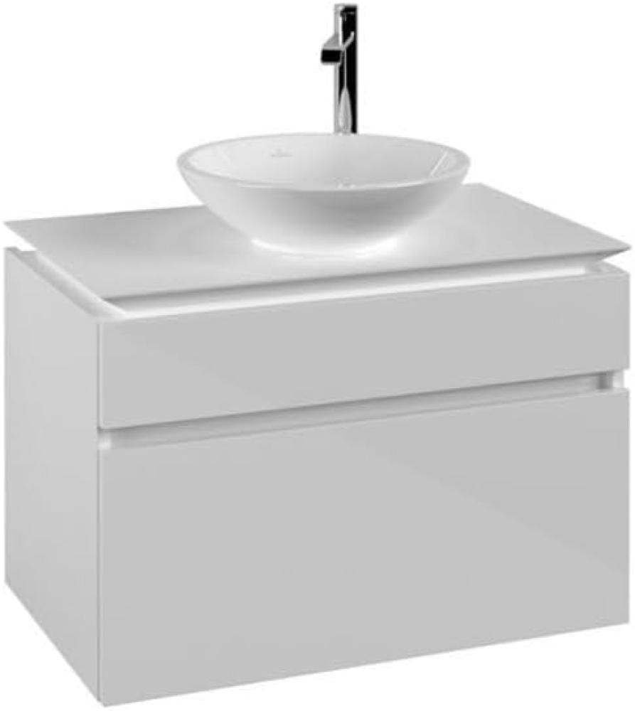 Villeroy & Boch Legato Waschtischunterschrank B570, 800x550x500mm, Waschtisch mittig, Farbe: Glossy White - B57000DH Bild 1