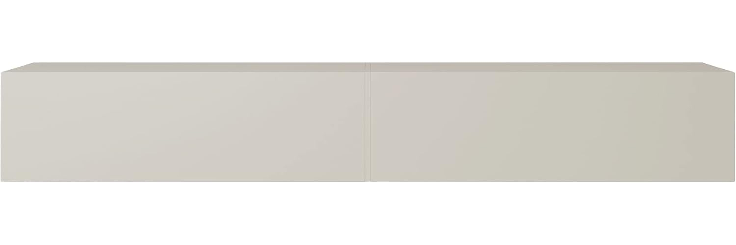 Selsey BISIRA TV-Element, Melamine, Graubeige, Gold, 200 cm Bild 1