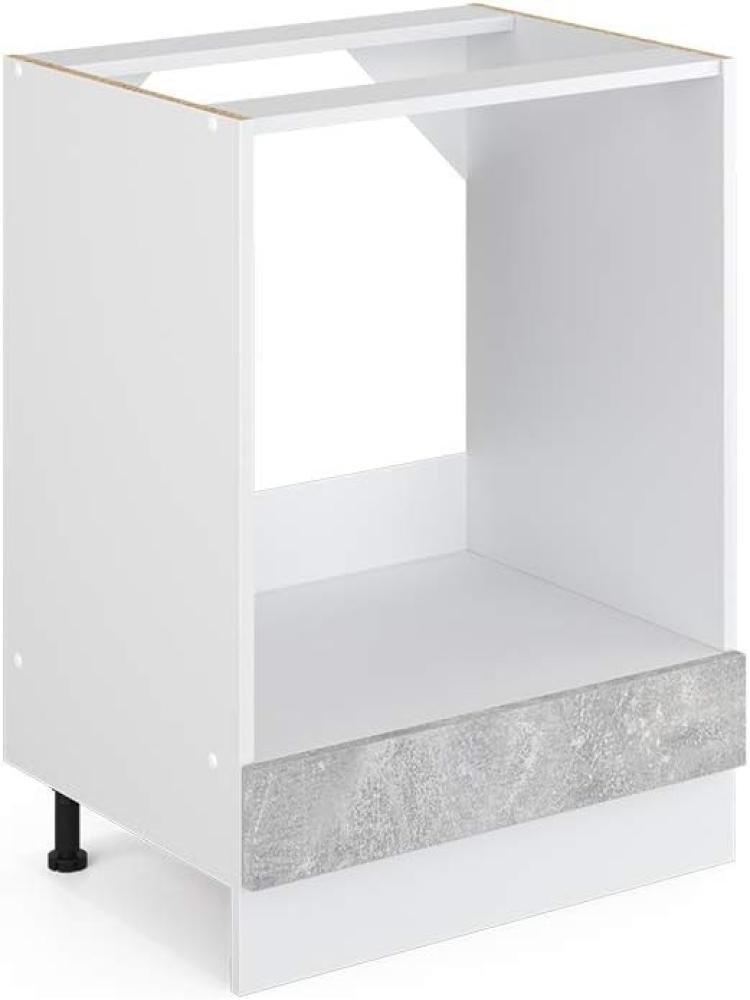 Vicco Küchenschrank R-Line Hängeschrank Unterschrank Küchenzeile Küchenunterschrank Arbeitsplatte, Möbel verfügbar in anthrazit und weiß (Beton ohne Arbeitsplatte, Herdumbauschrank 60 cm) Bild 1