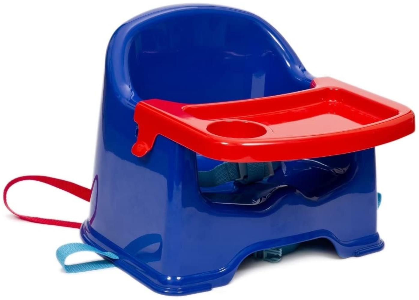 Vital Innovations Sitzerhöhung mit Befestigungsgurten und Tablett, blau/rot Bild 1