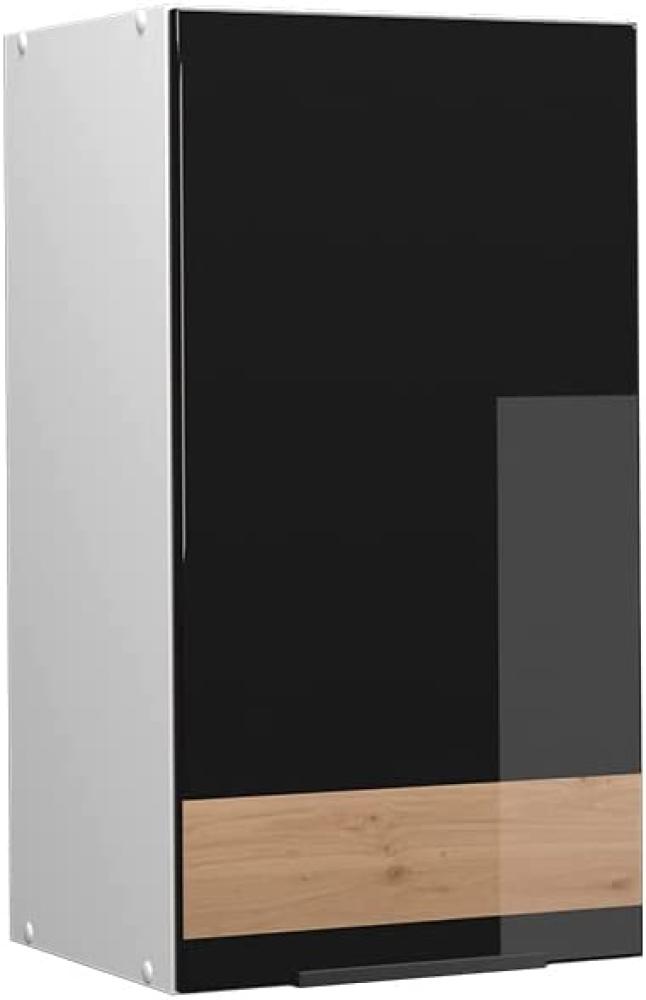 Vicco Hängeschrank Küchenschrank Küchenmöbel Fame-Line Weiß Schwarz Eiche 40 cm modern Hochglanz Bild 1