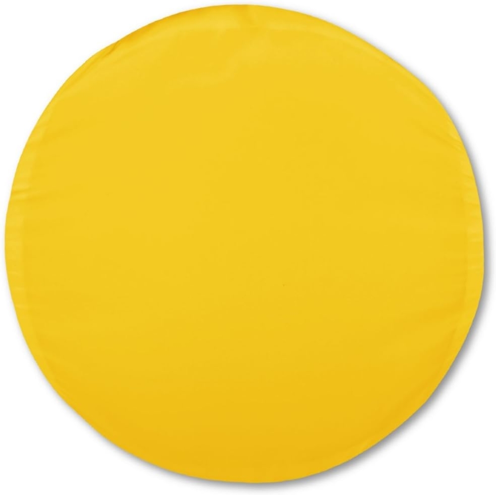 Kissenhülle Dekokissen Kissenbezug Microfaser - viele Größen und Farben Gelb Ø 50 cm Bild 1