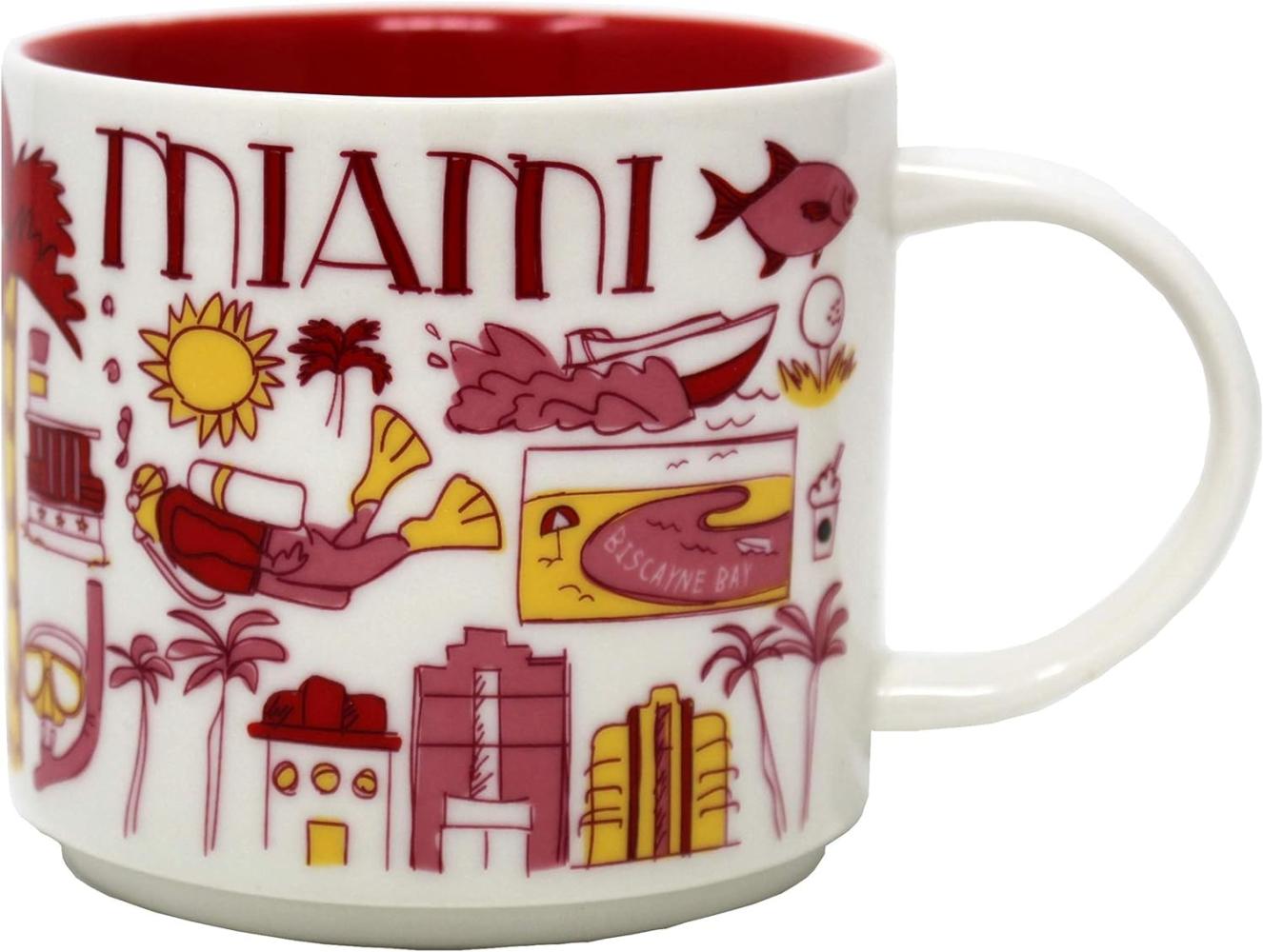 Starbucks MIAMI Been There Series Across The Globe Collection Ceramic Coffee Mug Bild 1