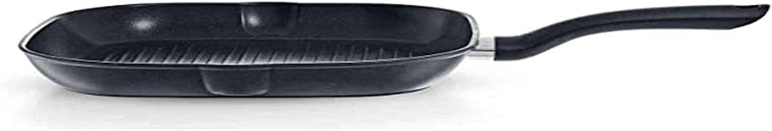 Fissler Cenit Induktion Grillpfanne, eckige Pfanne, Stielpfanne, Bratpfanne, Aluminium, Schwarz, 28 cm, 045 601 28 100 0 Bild 1