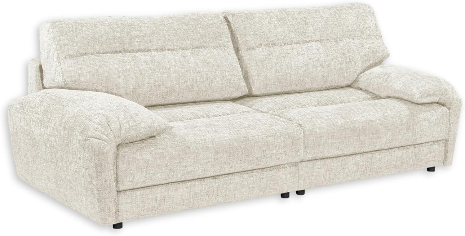 Stella Trading PRINCETON Big Sofa in Ivory - Bequeme Wohnzimmer 3-Sitzer Couch - 256 x 95 x 112 cm (B/H/T) Bild 1