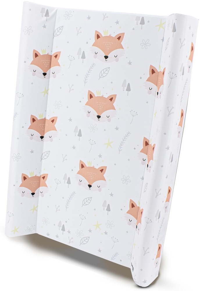 Wickelauflage 50x70 cm - abwaschbare Wickelunterlage mit Lineal - stabile Wickeltischauflage fürs Babybett - stark gepolstert, rutschfest, PVC - Wickelmatte in verschiedenen Designs Bild 1