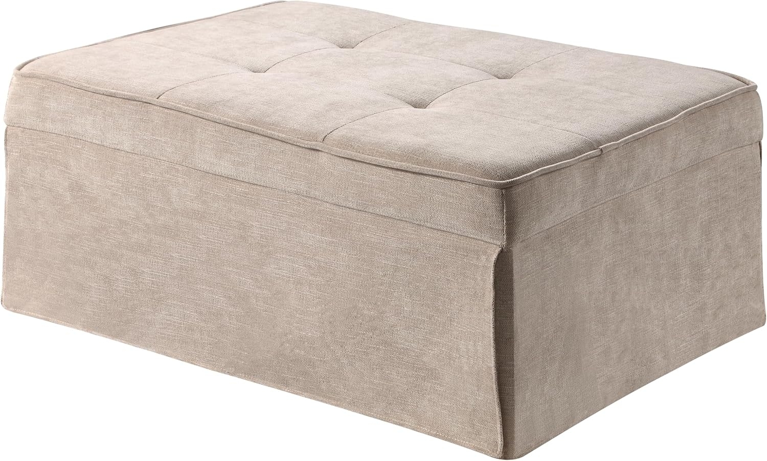 ATLFG Atlantic Home Collection Multifunktionshocker Finn, extra breit, 100 x 70 x 41 cm, Creme Bild 1