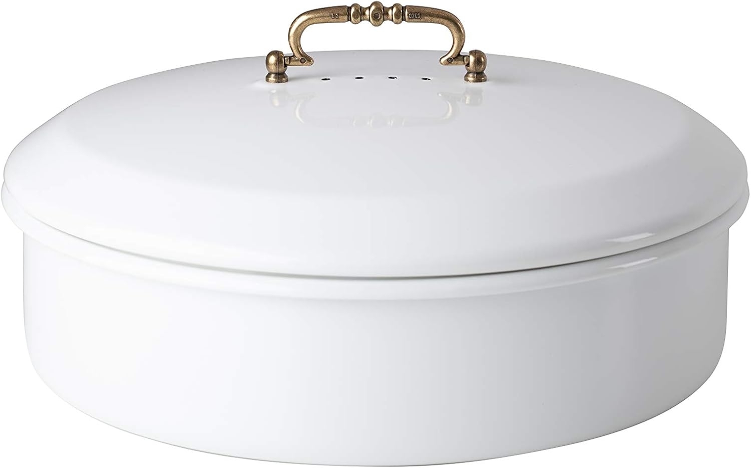 RIESS 0590-033 Brotdose mit Deckel 36 cm, weiß, Emaille / Brotbehälter Bild 1