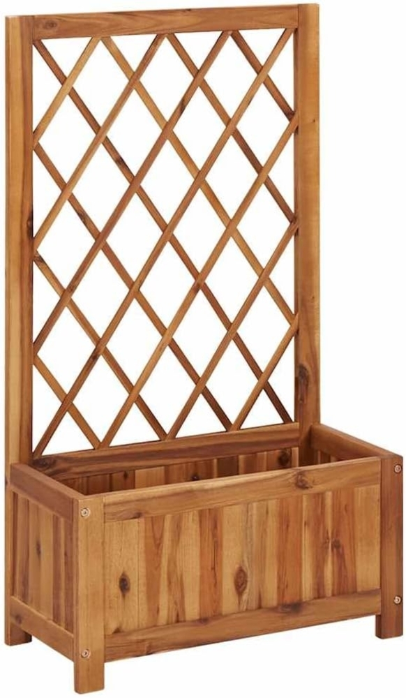 vidaXL Garten-Hochbeet mit Spalier Massivholz Akazie 316541 Bild 1
