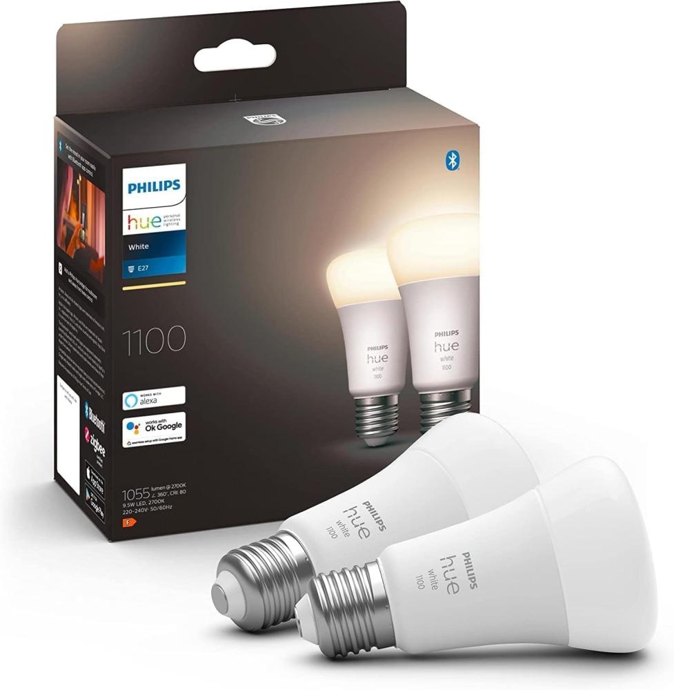 Philips Hue White A60 E27 1100 Lumen - 2-Pack Bild 1