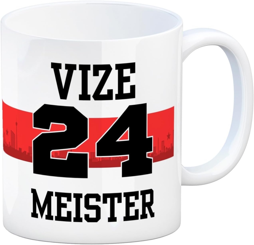 speecheese Tasse Stuttgart Brustring Kaffeebecher mit Spruch Vizemeister 2024 Bild 1