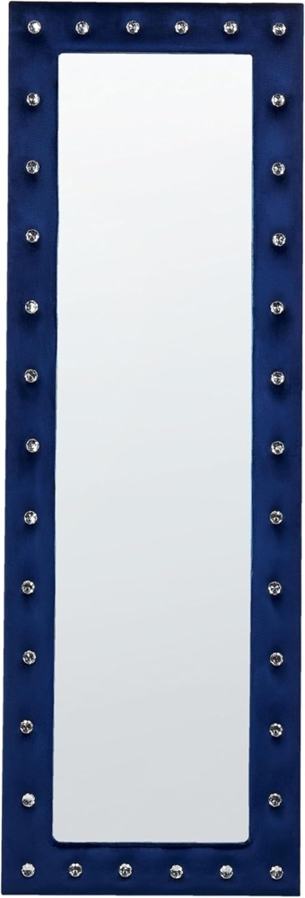 Standspiegel ANSOUIS 150 cm Samtstoff Marineblau Bild 1
