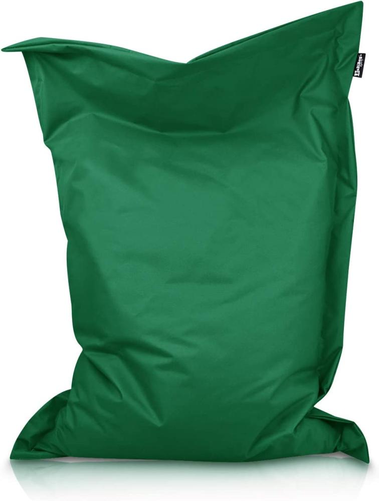 BuBiBag XXL Sitzsack, Outdoor Sitzsäcke für Kinder und Erwachsene, Bodenkissen Beanbag Fatboy wetterfest (Dunkelgrün 220x120 cm) Bild 1