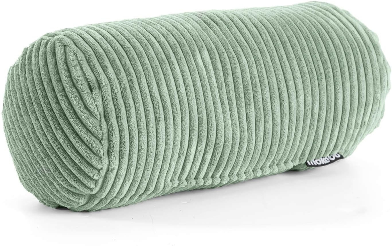 mokebo Nackenrolle Das Nickerchen', aus Cordstoff, als gemütliches Nackenkissen, Kissenrolle oder Zierkissen in Salbei Bild 1