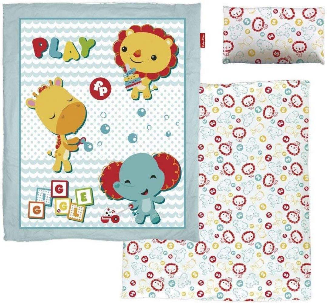 Bettwäsche-Set Tierdruck 3-teilig 100x140 cm Bild 1