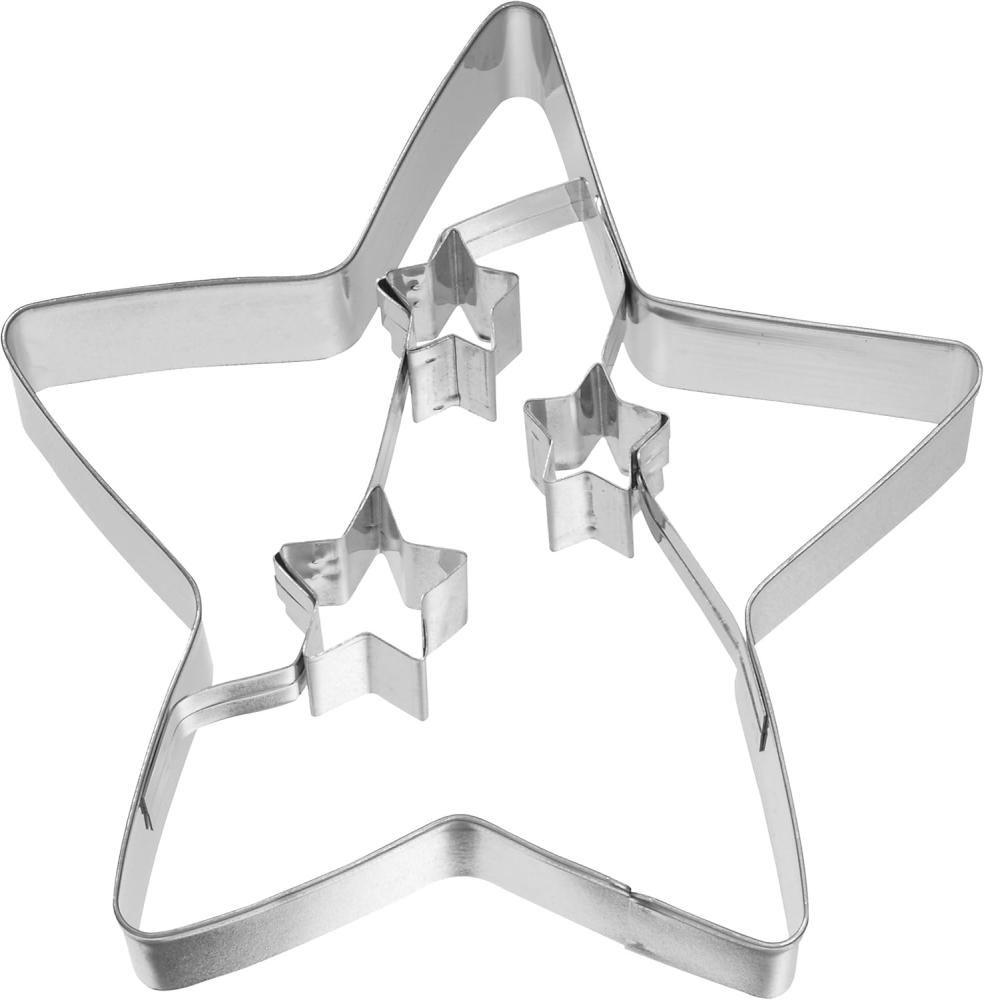 Birkmann Ausstechform Weihnachtsstern, Ausstecher, Plätzchenform, Keks, Plätzchen, Edelstahl, 10. 5 cm, 195516 Bild 1