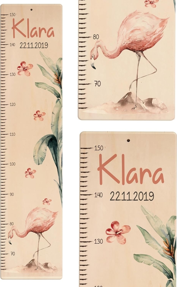 KIDSMOOD - Messlatte für Kinderzimmer Personalisiert, 70-140 cm - Messlatte Kinder Holz personalisiert Mit Namen für Baby- & Kleinkinderzimmer - Individuelles Geschenk für Kinder und Babys zum Geburt Bild 1