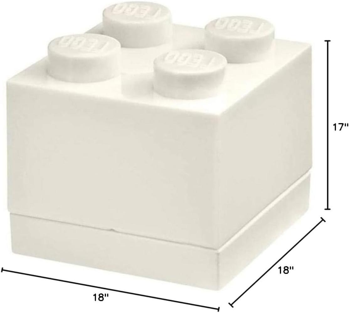 Lego 'Storage Brick' 4 Noppen 4,6x4,3 cm Polypropylen weiß Bild 1