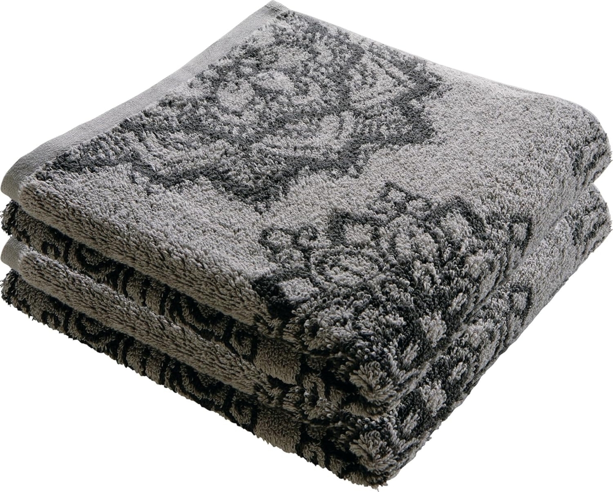 Erwin Müller Handtuch Handtuch "Mandala" 2er-Pack, Frottier, Walk-Frottier Motiv Bild 1