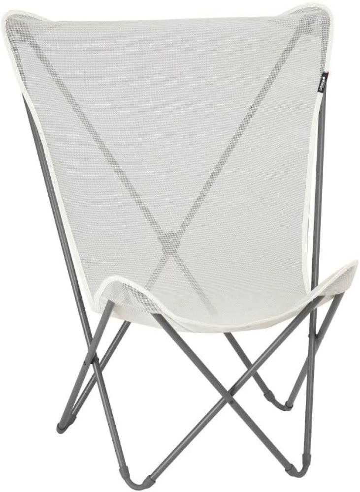 LAFUMA MOBILIER - Faltbarer Butterfly Chair POP UP - Strapazierfähiges & Abnehmbares Batyline®-Gewebe - Außenstuhl für Terrasse, Lounge, Garten - 1 Position, Höchster Komfort, Frankreich - Roggenbeige Bild 1