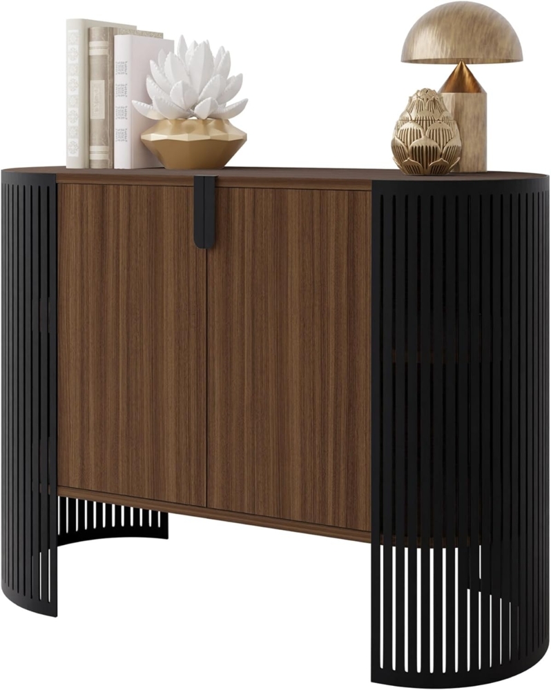 Kommode Fahugin (Farbe: Schwarz / Nuss Franklin Tobacco) Bild 1