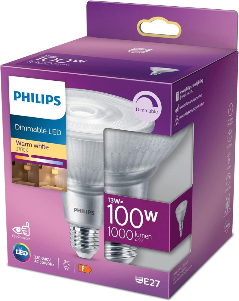 Philips LED Reflektor 100W E27 1000lm Kunststoff dimmbar 1er P Bild 1