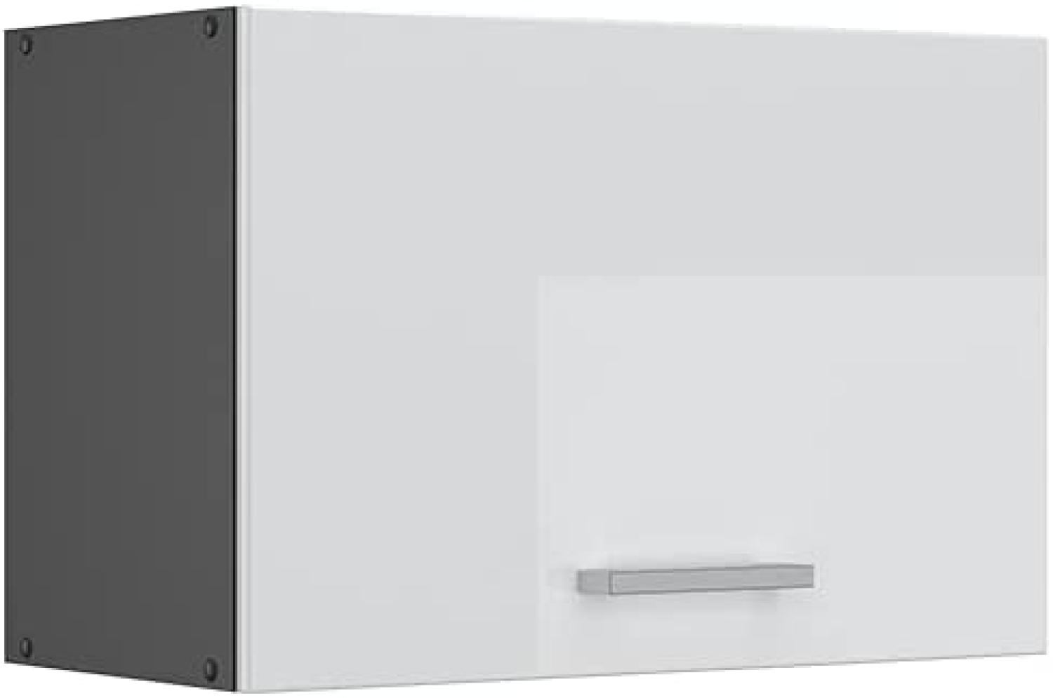 VICCO Küchenschrank R-Line Hängeschrank Unterschrank Küchenzeile Küchenunterschran Anthrazit (Weiß Hochglanz, Dunsthaubenschrank 60cm) Bild 1