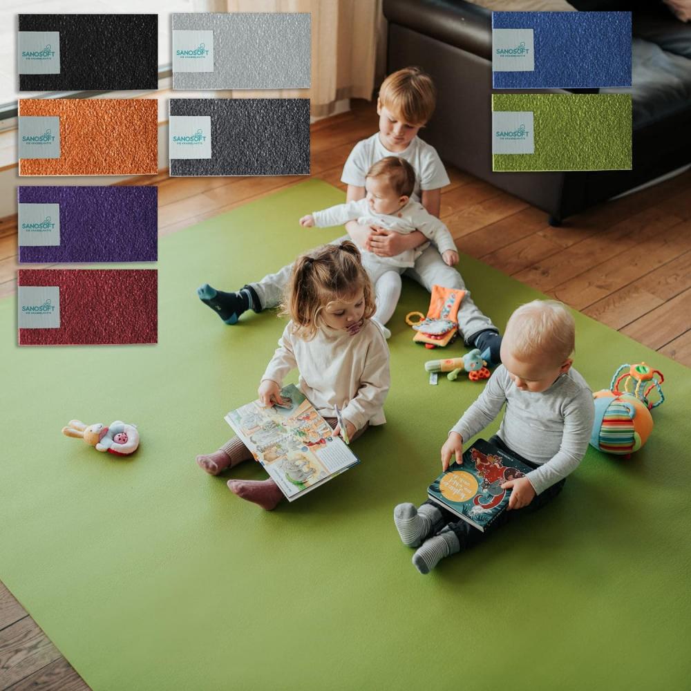 Outdoor Krabbelmatte Krabbelunterlage SanoSoft \"made in Germany\" - Öko-Tex 100 160x180 cm Rot Bild 1