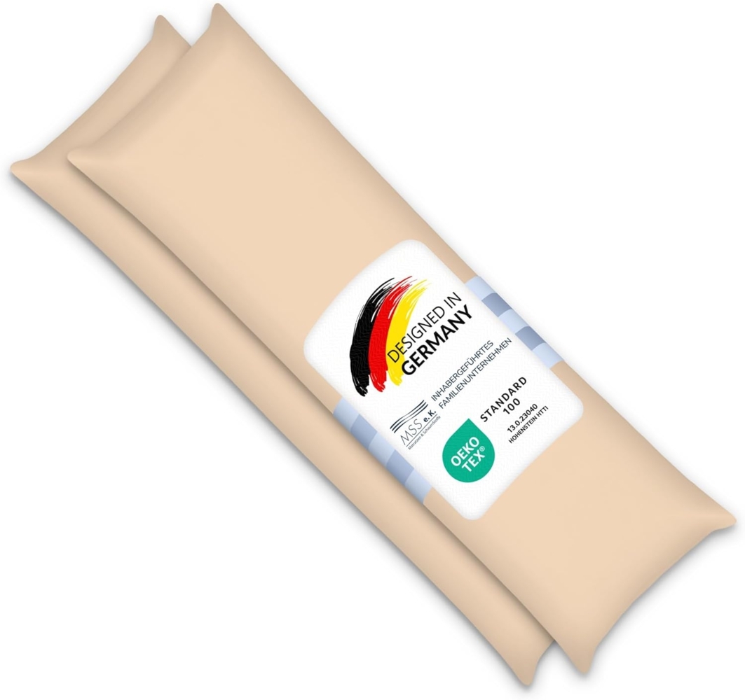 MSS Kissenbezug 2er Set - 145x40 cm - Sand Bild 1