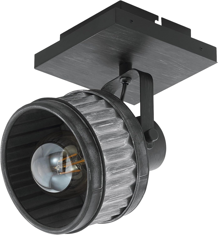 Eglo 43444 Deckenleuchte TURROCK grau-patina, schwarz L:16 B:16 H:30cm dimmbar Bild 1