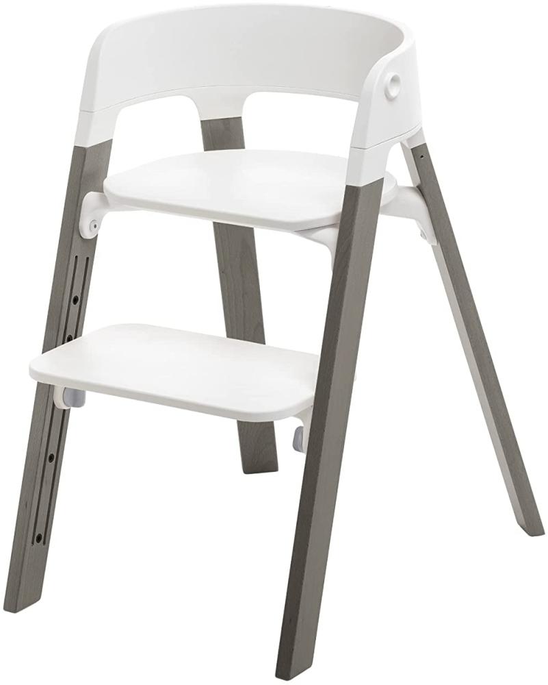 Stokke® Steps™ Kinderstuhl White Hazy Grey Grau 1 Bild 1