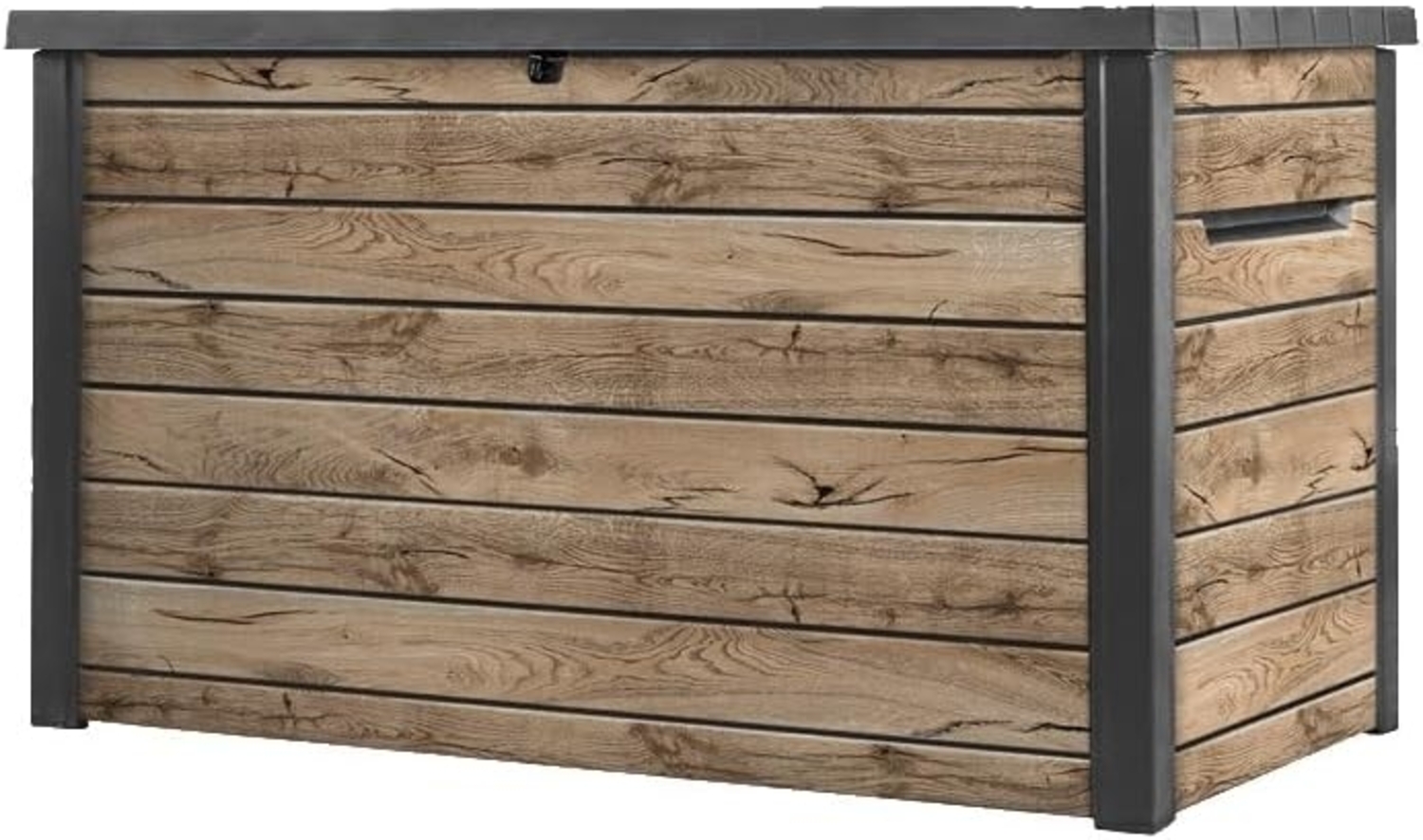 Keter Gartenbox "Ontario" 870L in Holzoptik 147x83x86 cm mit Gasdruckfedern Bild 1