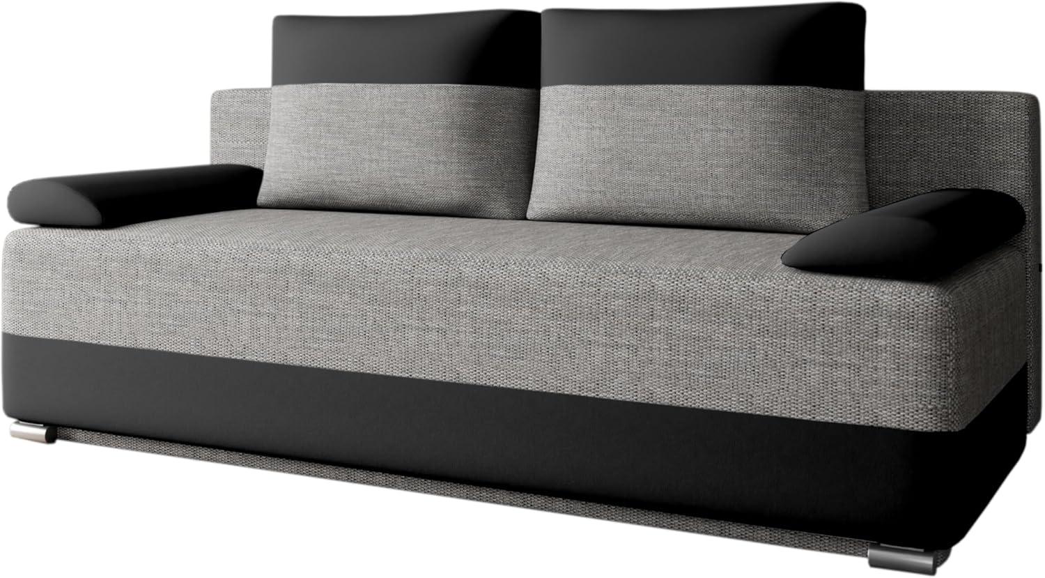 MOEBLO Schlafsofa ATLANTA, Schlafcouch Sofa Couch für Wohnzimmer Schlafsofa Federkern Sofagarnitur Polstersofa mit Bettfunktion, mit Schlaffunktion und Bettkasten, - (BxHxT): 200x90x96 cm Bild 1