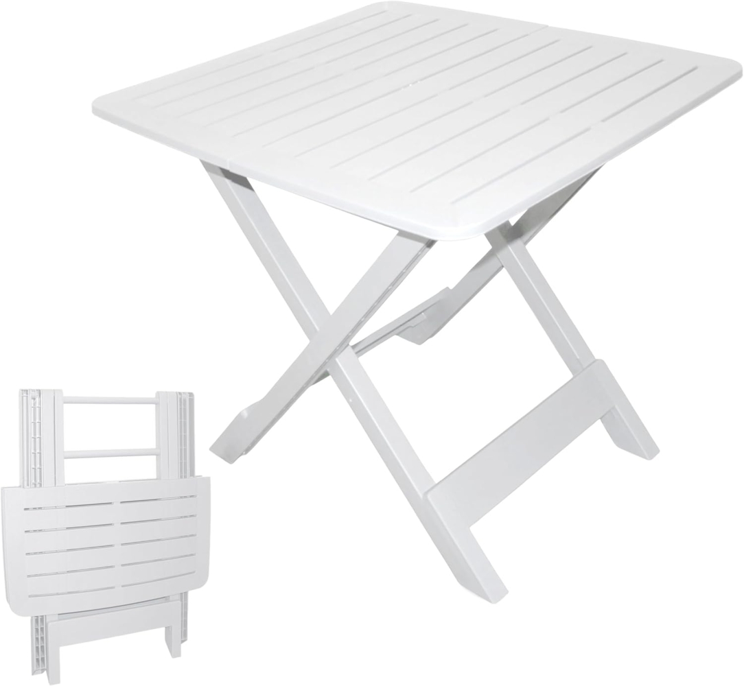 Spetebo Gartentisch Klapptisch Tevere - 72 cm (Stück, 1-St, Gartentisch), Kunststoff Garten Beistelltisch Bild 1