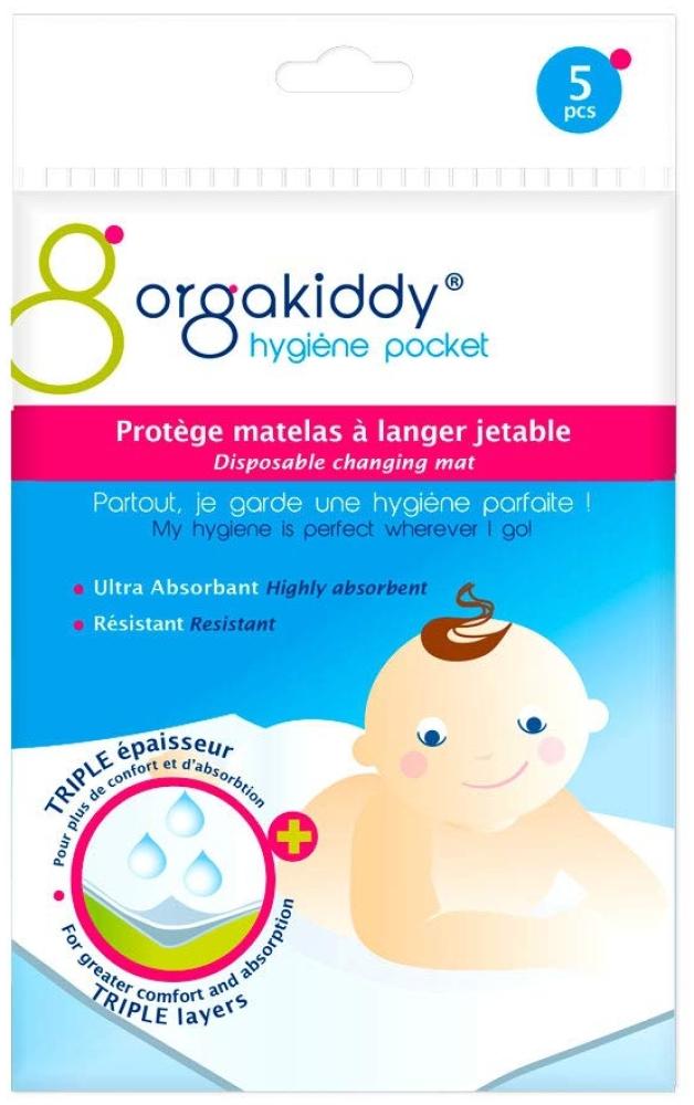 Orgakiddy Einweg-Wickelunterlage, Weiß, 5 Stück Bild 1