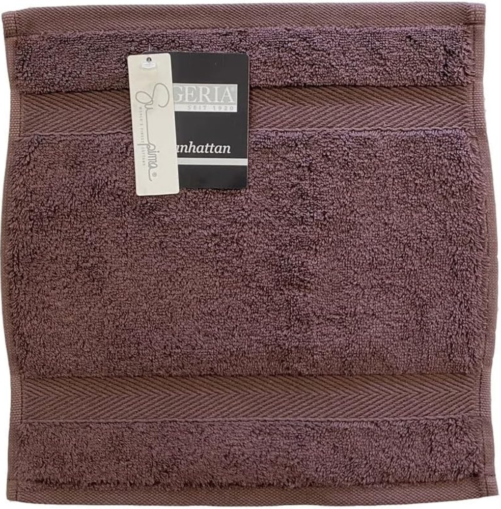 Manhattan braun Seiftuch Waschtuch 30x30 cm 100% Baumwolle Bild 1