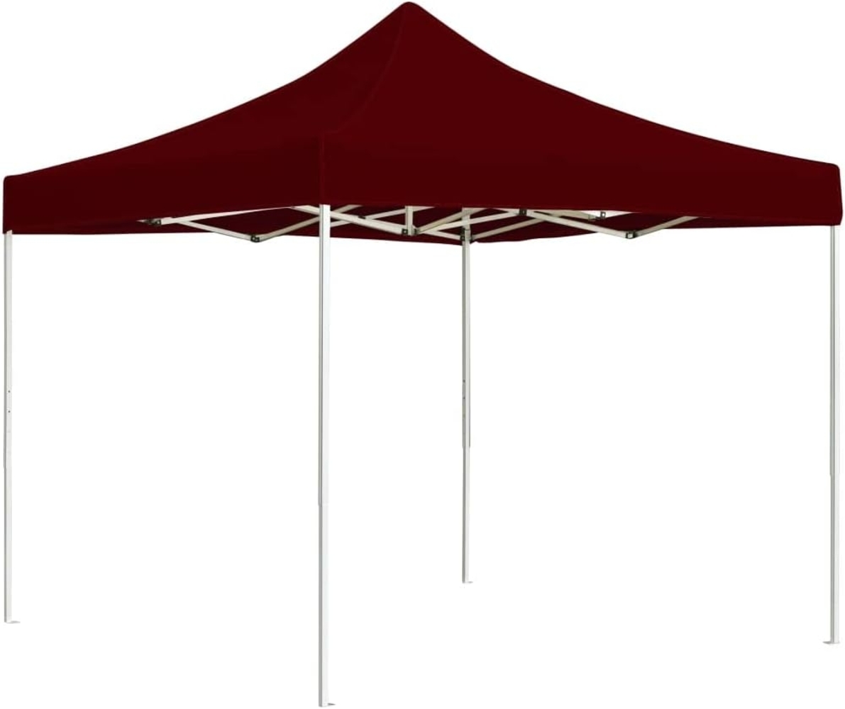 vidaXL Profi-Partyzelt Faltbar Aluminium 3×3 m Weinrot 45484 Bild 1
