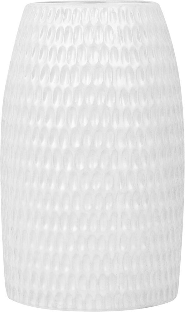 Dekovase LINZI Steinzeug 25 cm Weiß Bild 1