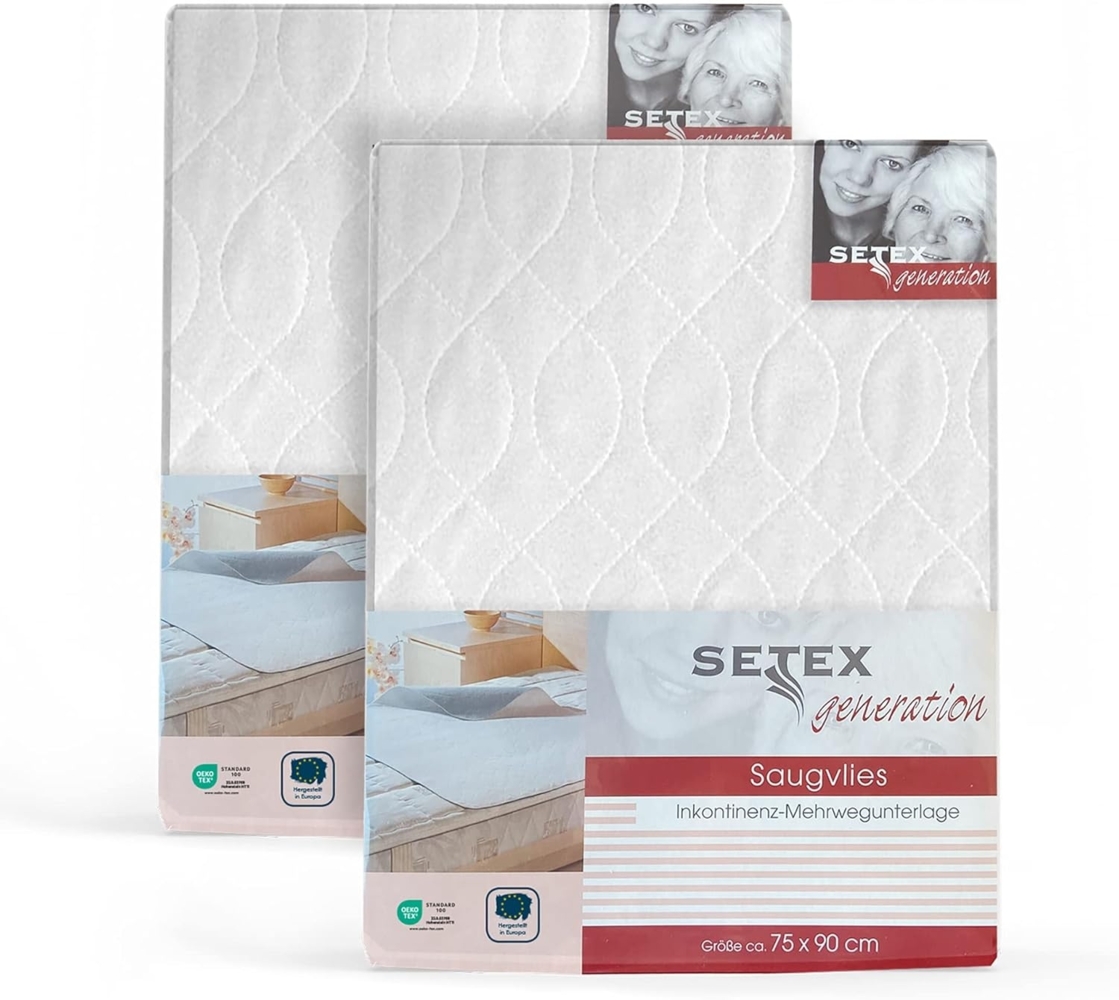 Matratzenauflage Inkontinenz-Mehrwegunterlage Generation SETEX, wasserdichte Matratzenauflage, hohe Flüssigkeitsaufnahme im Doppelpack Bild 1