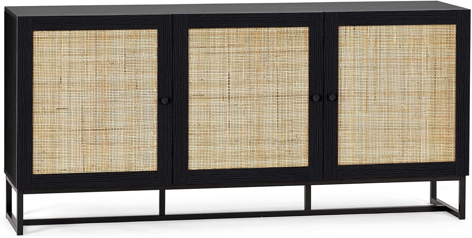 Julian Bowen Padstow Sideboard, Schwarz, Einheitsgröße Bild 1