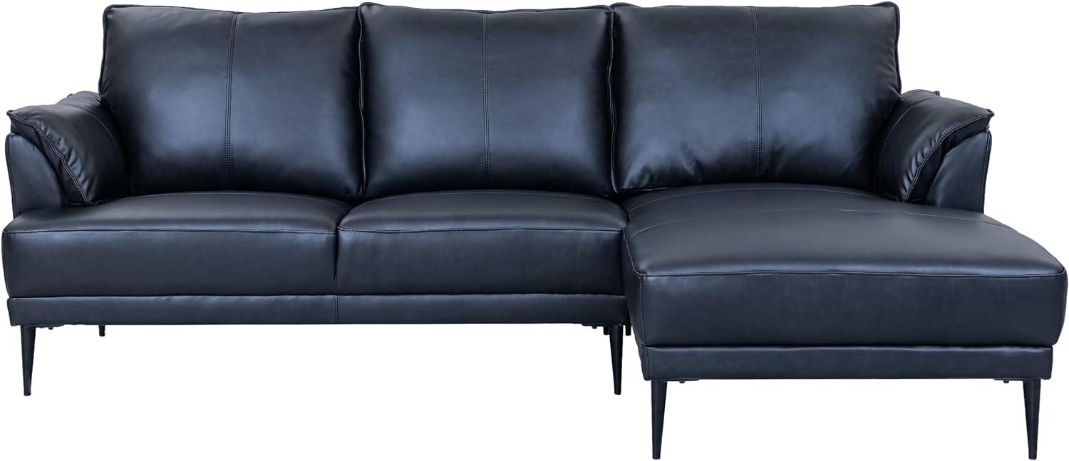 3-Sitzer Ecksofa Rechts Soul Schwarz Bild 1